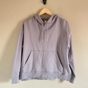 H&M lavender hoodie Size L new